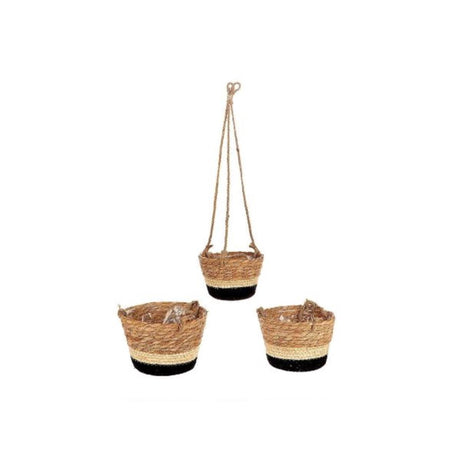 Hbx natural living hbx natrural living sospensione makka set a 3 ø14xh10 ø16xh11 ø18xh13cm