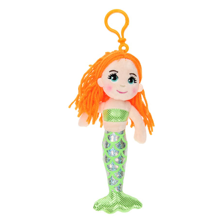 Portachiavi sirena bambola di pezza, 21 cm