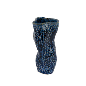 Decoris vaso porcellana ø9cm9cm9cmh20cm blu