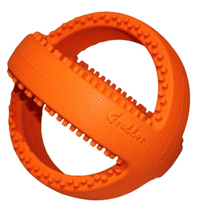 Happy Pet Grubber Interactive Football Orange