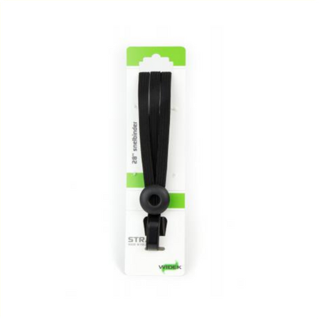 Raccoglitore di sicurezza Widek a scatto 2 cinghie 12mm nero