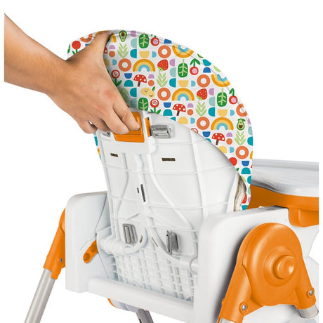 Seggiolone Dolu Fisher Price Deluxe 105x57x87 cm bianco arancione