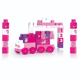Dolu Dolu Unicorn JumBlocks Treno con 50 blocchi rosa