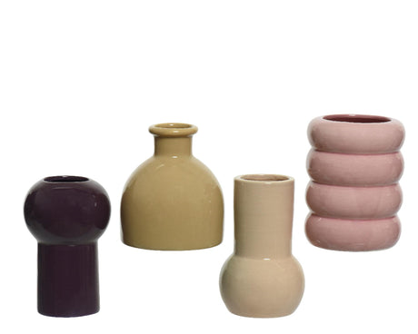 Vaso Decoris in porcellana l8-l8-h12cm