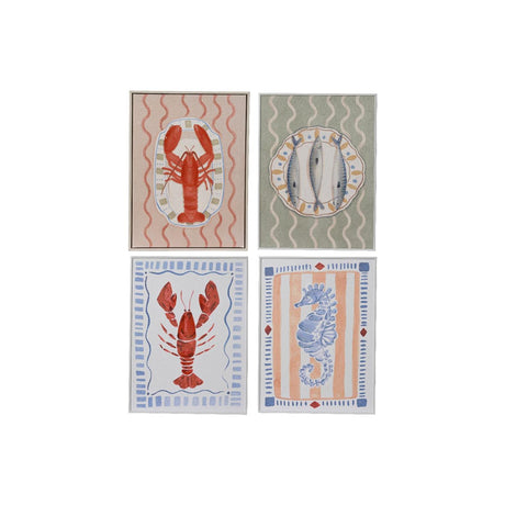 Decoris tela decorativa da parete animali marini 30x1,5x40cm 4 assortiti