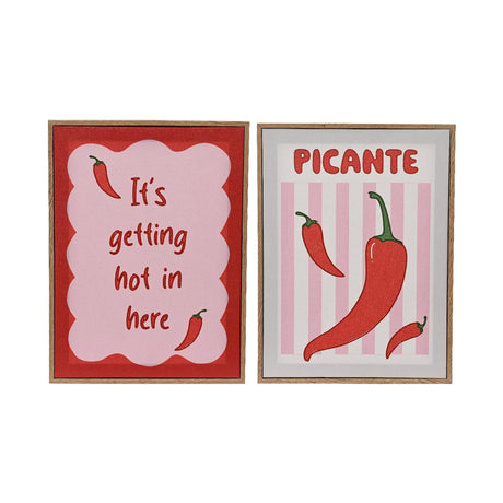 Decoris tela decorativa da parete pepe 30x2,5x40cm 2 assortiti