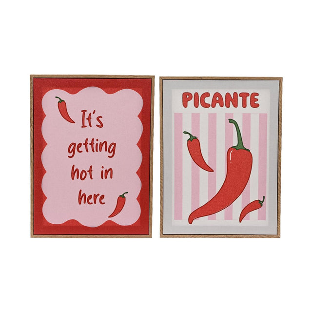 Decoris tela decorativa da parete pepe 30x2,5x40cm 2 assortiti
