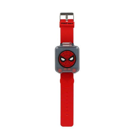 Spiderman gioca e impara guardando il rosso nero