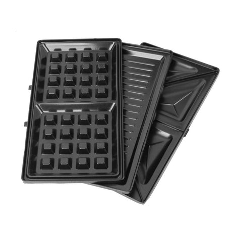 Set per waffle per sandwich quotidiano domestico nero