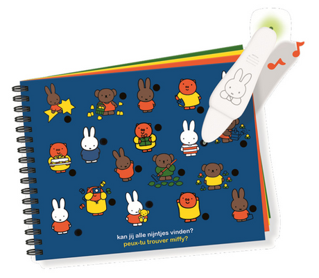 Electro jumbo - penna miracolosa - Miffy - gioco educativo - pratico libretto da portare con sé - da 3 anni