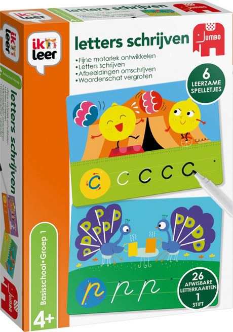 Imparo a scrivere lettere jumbo in un gioco educativo