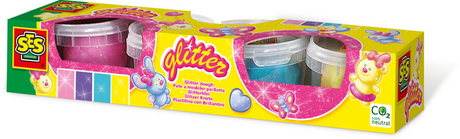 Argilla ses creative ses glitter - 4 vasi di terracotta