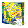 Set di timbri creativi per dinosauri