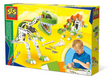 Ses creative ses - set da costruzione in metallo dinosauro - con 3 colori di parti in schiuma - inclusi bulloni, dadi, chiave inglese e cacciavite - lavoretti per ragazzi - giocattoli di dinosauri
