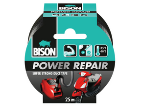 Nastro per riparazioni Bison Power nero 25mx4,8cm
