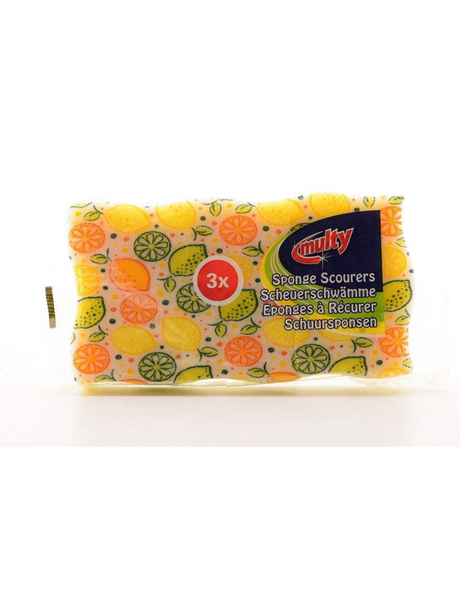 Multy spugna abrasiva al limone 3 pezzi