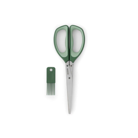 Brabantia gustoso+ forbici per erbe con pettine verde