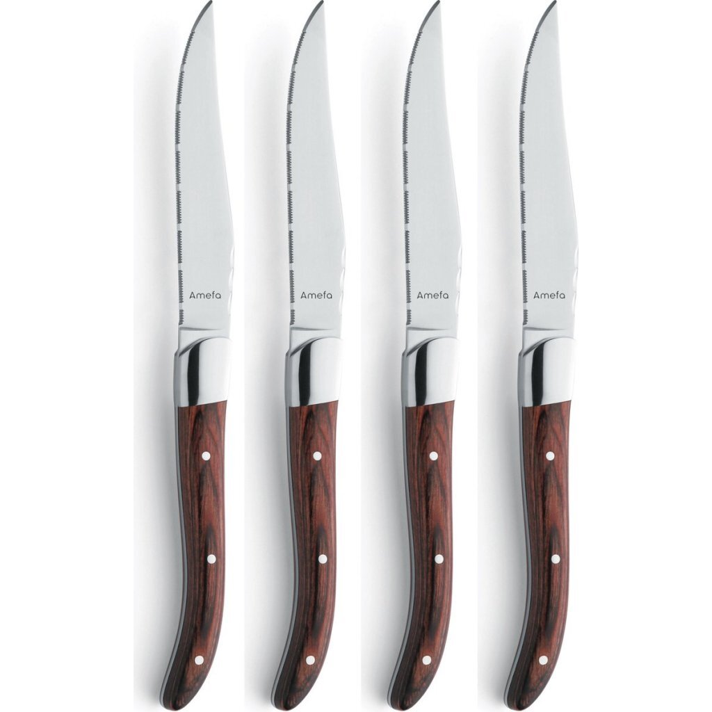 Coltelli da bistecca Amefa Royal Steak 4 pezzi marrone marrone
