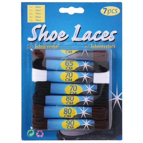 Set lacci per scarpe Lifetime, 7 pezzi, colori assortiti