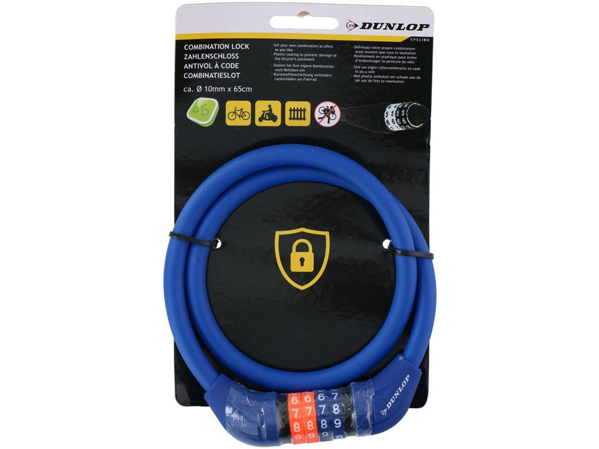 Lucchetto a combinazione Dunlop 10x65 cm