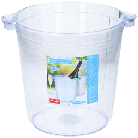 Secchiello per il ghiaccio in plastica Cuisine Elegance 26,3x21,5x22 cm 6 litri