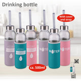 Borraccia Alpina in vetro 500ml + coperchio liscio