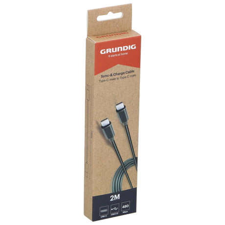 Cavo di sincronizzazione e ricarica Grundig da USB-C a USB-C 2 metri