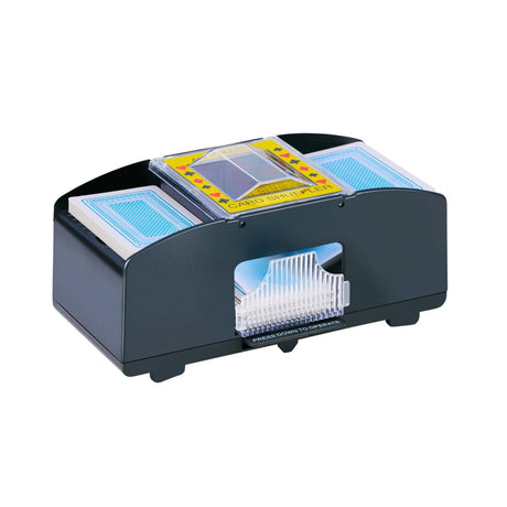 Mescolatore automatico di carte Lifetime Games - mescolatore di carte elettrico per 2 mazzi - mescolatore di carte alimentato a batteria - accessorio di gioco per poker, bridge e rummikub - nero