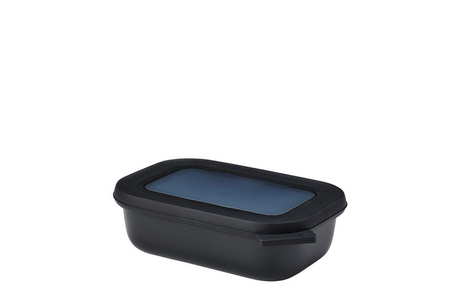 Mepal ciotola multipla cirqula rettangolare 500ml - nordic nero 17.6x12.6x5.1cm