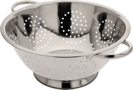 Eccellente scolapasta in metallo per casalinghi in acciaio inox ø 24 cm