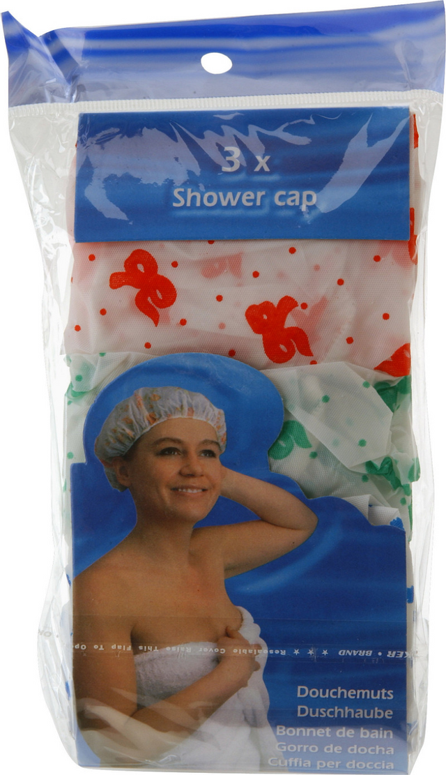 Set di 3 cuffie da doccia Eleganza Set di 3 cuffie da doccia