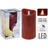 C.T. Candela LED Dance Flame Rossa + timer