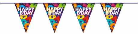 Linea bandiera Haza buon compleanno 10m