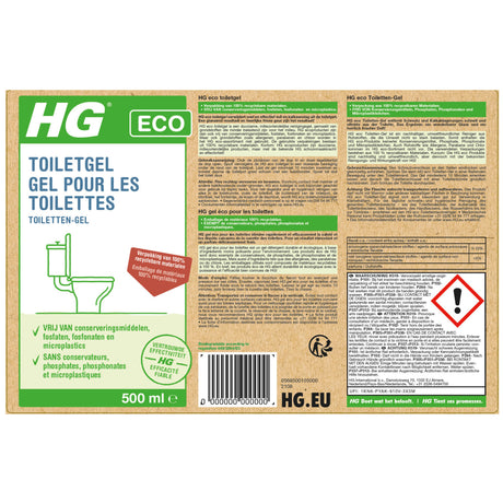 Hg eco gel da toilette flacone da 500 ml