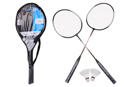 Set da badminton attivo sportivo Johntoy con navette per 2 giocatori