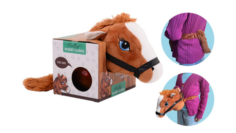 Johntoy John cavallo giocattolo con suono ed elastico 19x29x21 cm