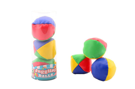 Johntoy divertente giocattolo da giocoliere con palline 3 pezzi in tubo