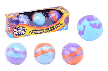 Johntoy John Toy Bouncing Planets Putty set da 3