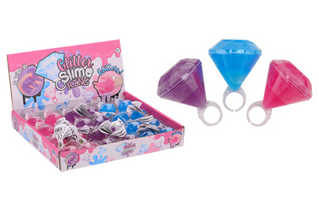 Pasta glitterata Johntoy nell'anello