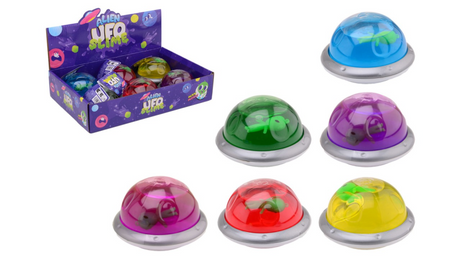 Johntoy john toy ufo slime con alieno 10x10x6cm