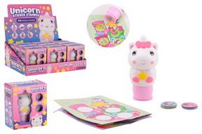 Stampino per adesivi con unicorno Johntoy