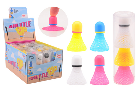 Plopper da badminton Johntoy 3 pezzi in tubo