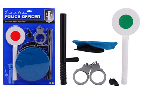 Set da gioco della polizia Johntoy su carta