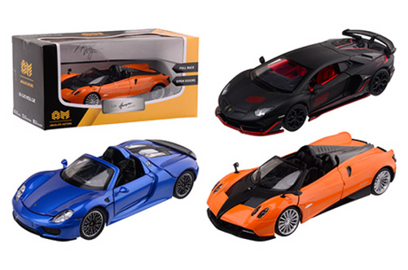 Auto supercar con licenza Johntoy Absolute Motors in scala circa 1:24 25x13x12 cm