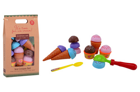 Johntoy gelato magico per la casa e la cucina - cibo e bevande giocattolo - plastica - 11 pezzi