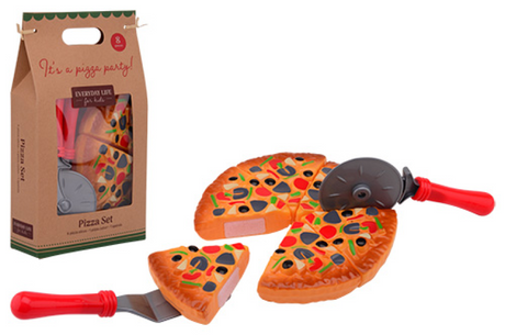 Johntoy casa e cucina pizza magica - cibo e bevande giocattolo - multicolore - plastica - punti con velcro