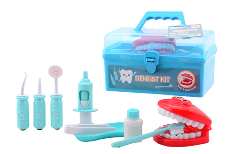 Set da gioco per dentista Johntoy in valigia
