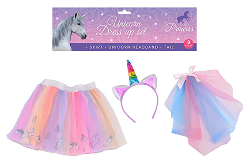 Johntoy set costume da unicorno John Toy da 3 pezzi