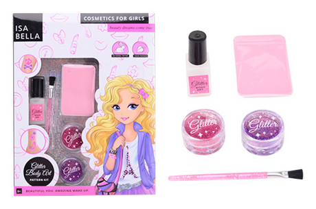 Johntoy isabella body art glitter con motivi