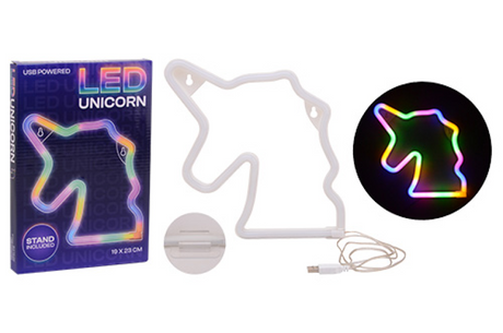 Lampada da notte arcobaleno unicorno Johntoy 27720.